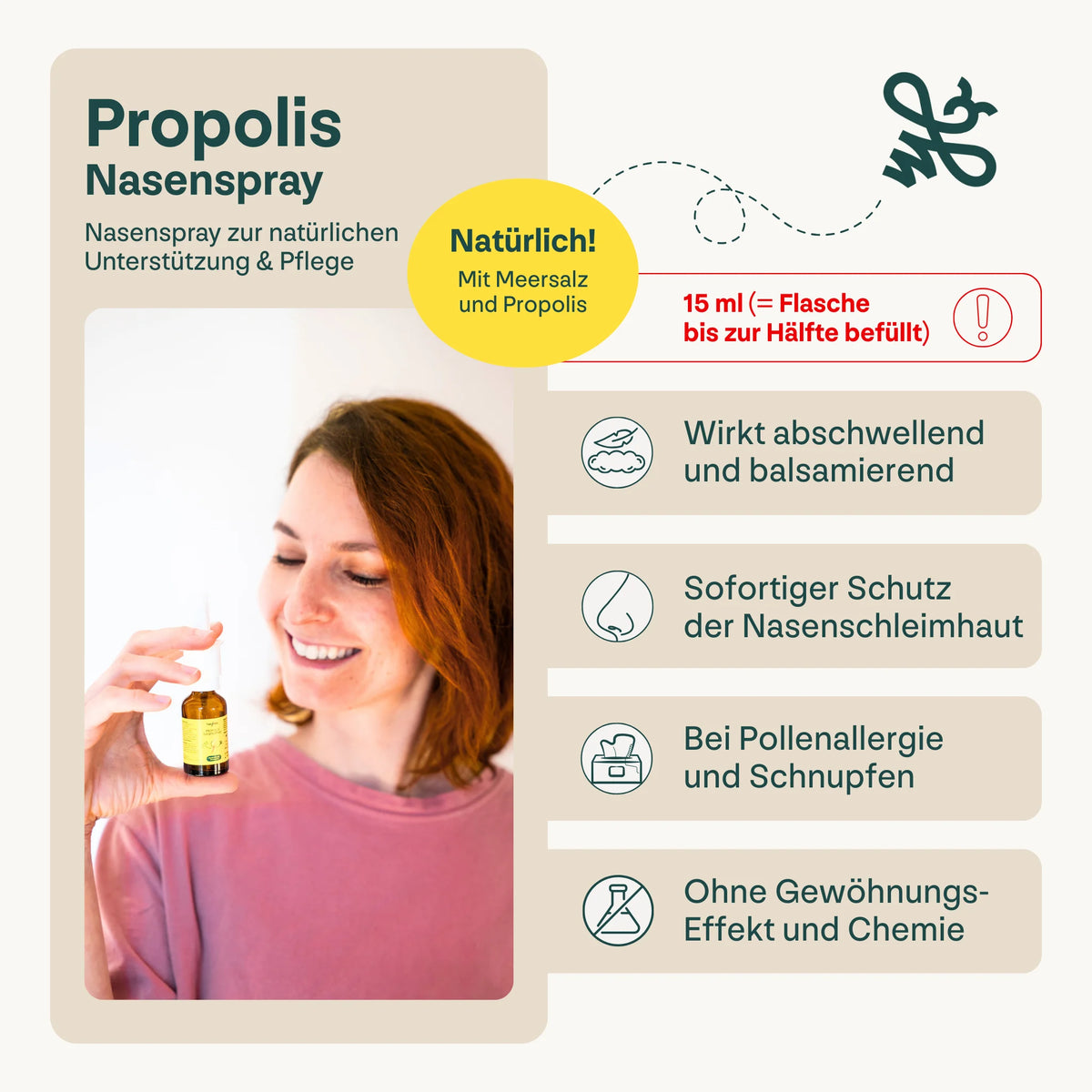 Heybee Metadesign Jetzt Propolis Nasenspray mit Meersalz kaufen | heybee
