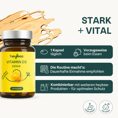 Vitamin D3 2200 I.E. + Propolis
