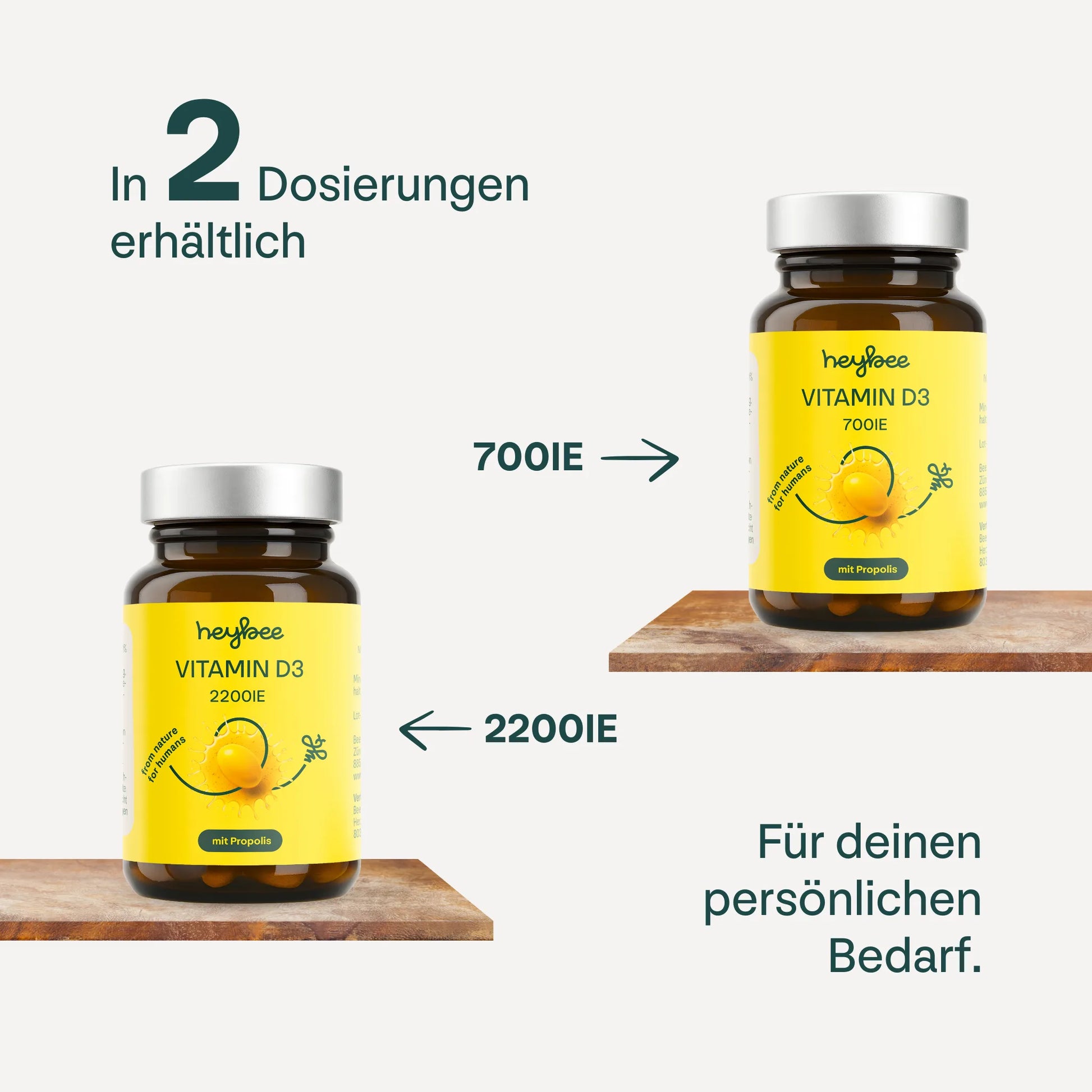 heybee - Vitamin D3 700 IE mit Propolis