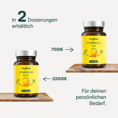 heybee - Vitamin D3 700 IE mit Propolis