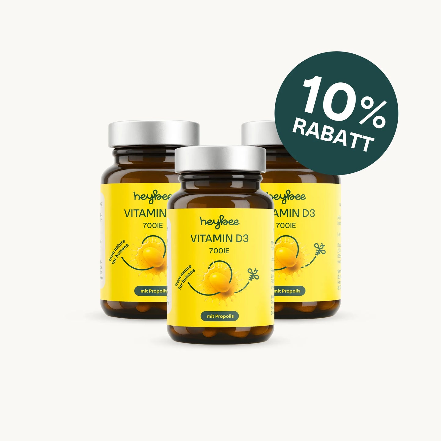 heybee - Vitamin D3 700 IE mit Propolis