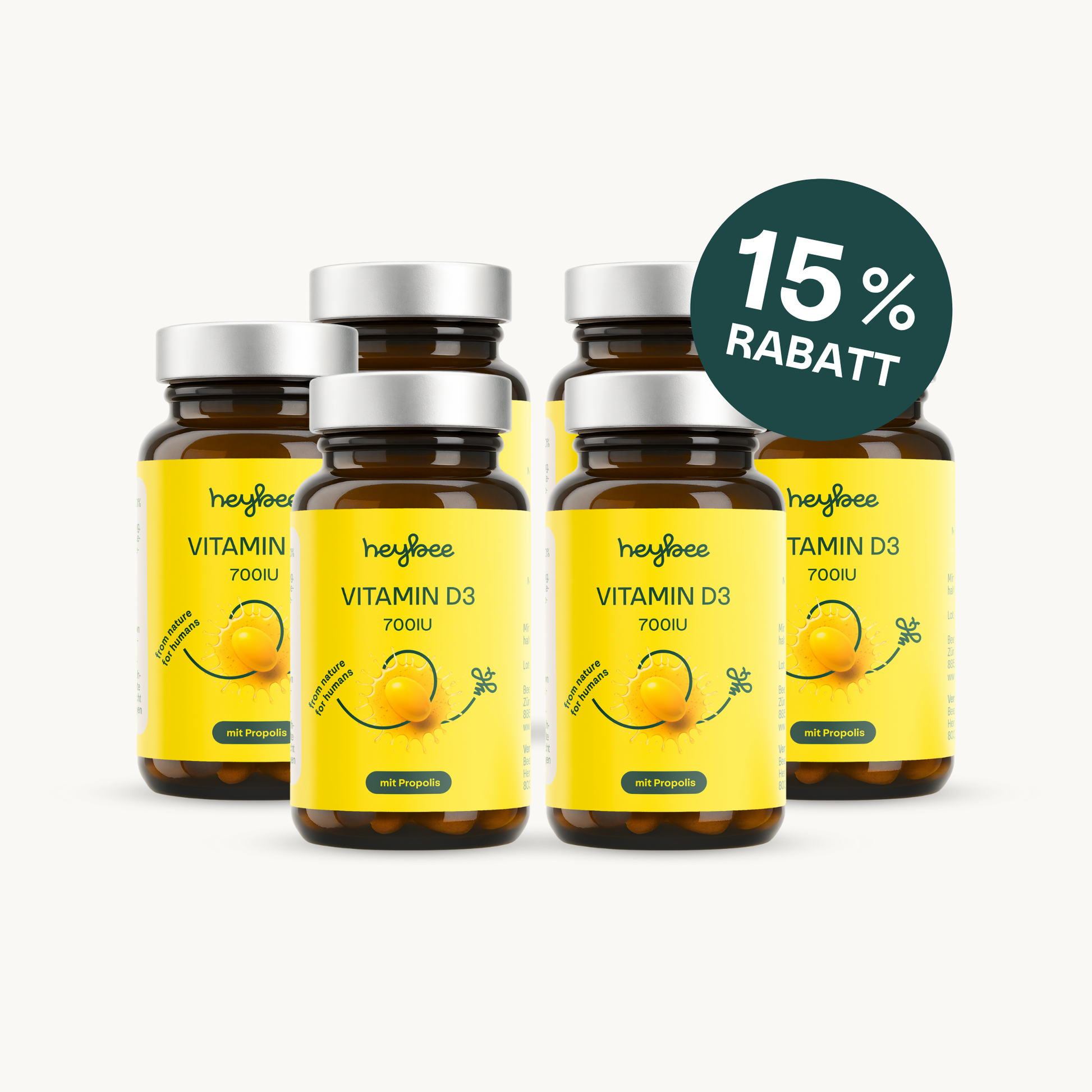 heybee - Vitamin D3 700 IE mit Propolis