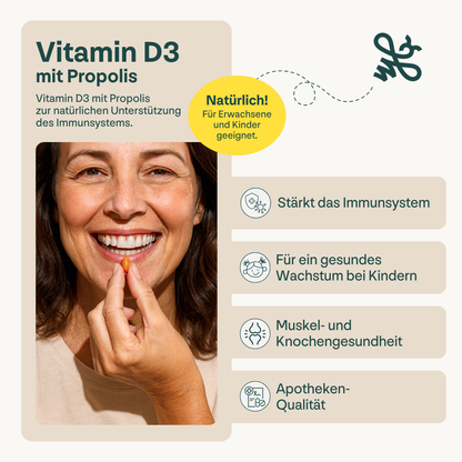 heybee - Vitamin D3 700 IE mit Propolis