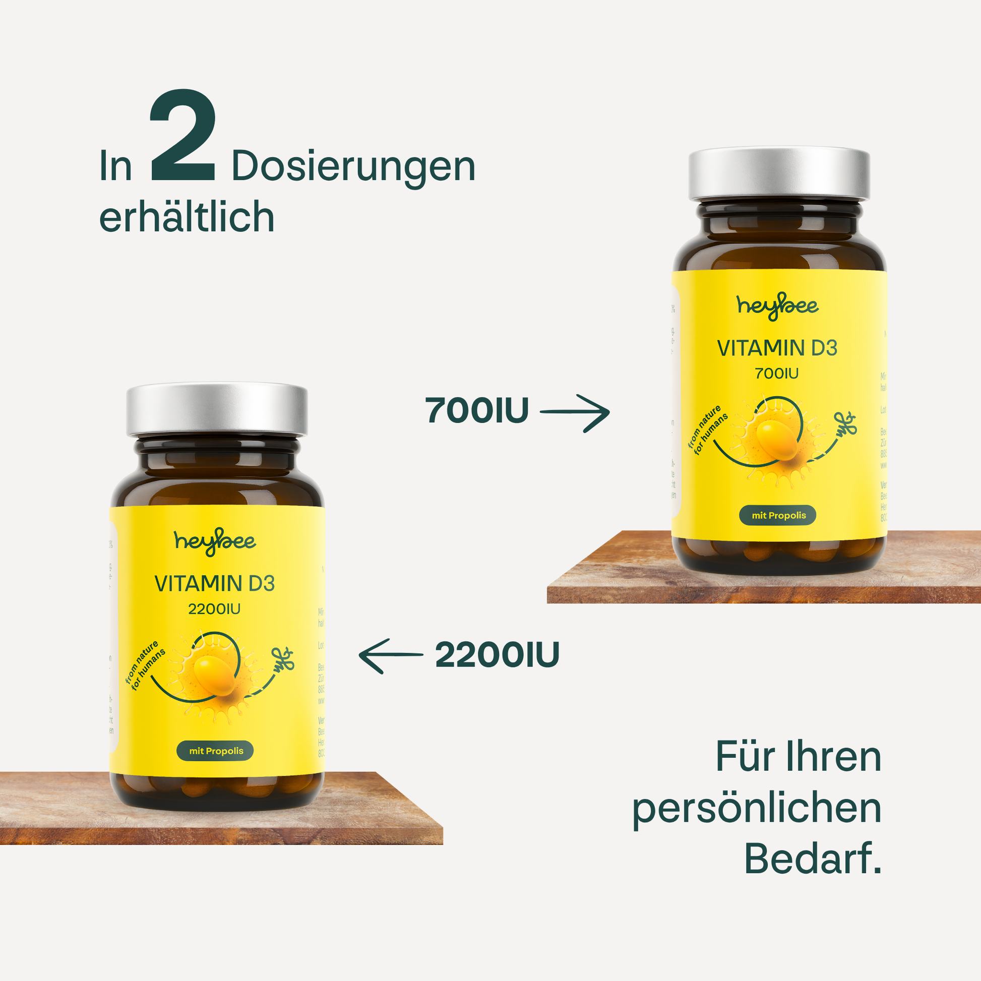 heybee - Vitamin D3 700 IE mit Propolis